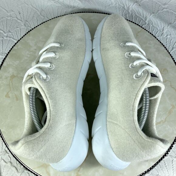 Giesswein Merino Wool Runners Sneakers Women 38 Beige Walking Comfy Casual Shoes - Picture 10 of 11